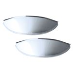 Headlamp Eyebrows Stainless Steel (pair) - GAC7999X