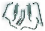 Triumph Stag Exhaust Complete Systems - Manual with J Type Overdrive - Stainless Steel