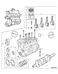 Rover Mini Stripped/Part Engine - 1300 Petrol from 134455