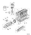 Rover 200/25/MG ZR Block, Crankshaft, Con Rods and Pistons - 1100 Petrol 16V