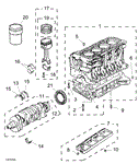 Rover 200/25/MG ZR Block, Crankshaft, Con Rods and Pistons - 1800 Petrol