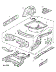 Rover 200/25/MG ZR Floor Panel and Fittings - 5 Door