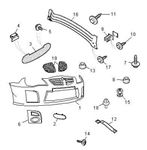 Rover 200/25/MG ZR Front Bumper and Fittings from 5D779021