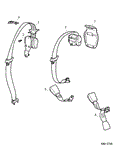 Rover 200/25/MG ZR Rear Seat Belts and Fittings