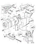 Rover 200/400 to 95 Alternator Fixings - 1400