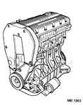 Rover 200/400 to 95 Stripped Engine - 1400 Petrol 16V