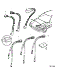 Rover 200 Coupe/Cabriolet and 400 Tourer Battery Cables