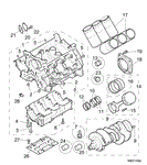 Rover 400/45/MG ZS Block, Crankshaft, Con Rods and Pistons - 2000 Petrol V6 K Series