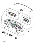 Rover 400 Fascia Moulding - RHD