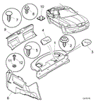 Rover 400/45/MG ZS Parcel Shelf and Rear End Trim - 4 Door