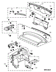 Rover 400/45/MG ZS Parcel Shelf and Rear End Trim - 5 Door
