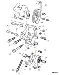 Rover 400/45/MG ZS Power Steering Pump - 1400/1600 Petrol - Manual Tensioner
