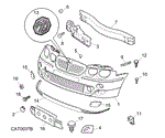 MG ZT260 Front Bumper and Fittings to March 2004 4D000218