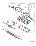 Rover 800 Late Selector Mechanism - External - 2500 Auto
