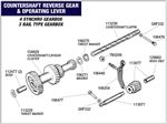 Triumph Herald Countershaft - Reverse Gear and Operating Lever