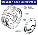 Triumph Herald Steel Road Wheels and Trim