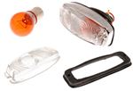 Triumph Herald Front Side/Flasher Lamps - Twin Bulb Lamp and Glass Lenses 948, Late 1200, 12/50 and 13/60