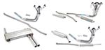 Triumph Spitfire Sports Exhaust Systems - Single Rear Silencer Stainless Steel Full System