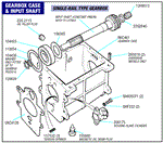 Triumph Spitfire Gearbox Case and Input Shaft