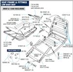 Triumph Spitfire Low-Back Seats and Fittings (MkIV 1973 - 1975) and 1500