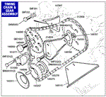 Triumph TR7 Timing Chain and Gear Assembly