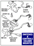 Triumph TR7 Switches and Controls (Column Mounted)