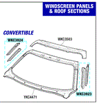 Triumph TR7 Windscreen Panels - Convertible
