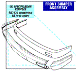 Triumph TR7 Front Bumper Assembly (Complete) UK Specification