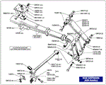 Triumph GT6 Rear Vertical Link - Radius Arm and Pivot Bracket - Non-Rotoflex