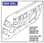 Triumph GT6 Door Shell