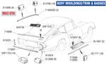 Triumph GT6 Body Mouldings/Trim and Badges - Mk3