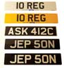 Number Plate Rear Standard Oblong - NPR