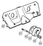 MGB Heatshield and Carburettor Mountings - 4 Cylinder