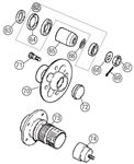 MGB Wheel Hubs and Bearings - Front