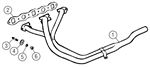 MGB Exhaust Manifold - Sports Stainless Steel - 4 Cylinder