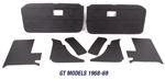 MGB Trim Panel Kits - GT Models 1968-1969 - 4 Synchro Pull Out Interior Door Handles