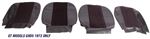 MGB Front Seat Cover Kits - GT Models GHD5 1972 Only - Half Cloth and Half Vinyl