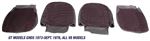 MGB Front Seat Cover Kits - GT Models GHD5 1973-Sept 1976 and All V8 Models - Full Cloth