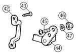 MGB Rear Seat Catches - GT Models