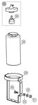 MGB Washer Bottle - GHN3/4 and GHD3/4, to GHN5/GHD5-321698 Except V8 Models