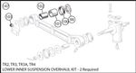 Triumph TR2-4 Lower Inner Suspension Overhaul Kit