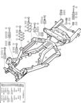Triumph TR4A-250 Chassis to Body Mountings