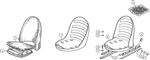 Triumph TR2-3A Front Seat Fittings