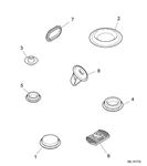 Rover 75 V8/MG ZT260 Blanking Plugs and Grommets