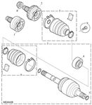Rover 400/45/MG ZS Driveshaft - 2000 Diesel