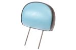 Front Headrest Assembly - Adjustable Bolster - Cambridge Blue and Ash - Leather - HAH000550JHA - Genuine MG Rover