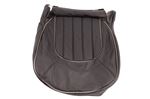 Cover assembly-front seat cushion - RH - leather - C3-Connoisseur - Black/Smokestone piping - HCA001720PPF - Genuine MG Rover