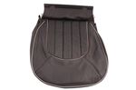 Cover assembly-front seat cushion - LH - leather - C3-Connoisseur - Black/Smokestone piping - HCA001730PPF - Genuine MG Rover