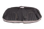 Rear seat folding bench cover cushion - Leather - Black/Smokestone piping - HPA002110PPF - Genuine MG Rover