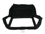 Hood Cover - Black Mohair - Zip Out Rear Window without Header Rail - HZA5123MHWOHR
